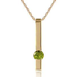 0.25 CTW 14K Solid Gold Love Comes Naturally Peridot Necklace