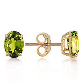 1.8 CTW 14K Solid Gold Love Essentials Peridot Earrings