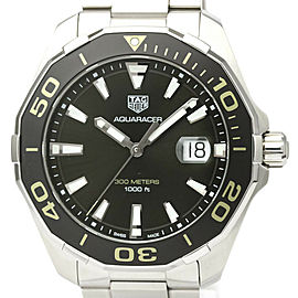 TAG HEUER Aquaracer Stainless Steel Quartz Mens Watch WAY101E LXGoodsLE-244