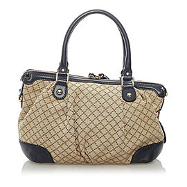 Gucci Diamante Sukey Canvas Satchel