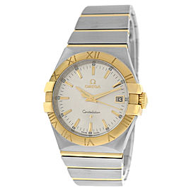 Omega Constellation 35mm 18K Gold 123.20.35.60.02.002 Full Bar Quartz Watch