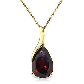 4.7 CTW 14K Solid Gold Necklace Shape Natural Garnet