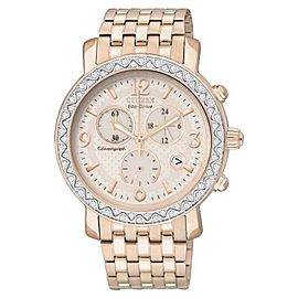 Citizen FB1293-50A Eco-Drive Swarovski Rose Gold Stainless Chrono Womens Watch