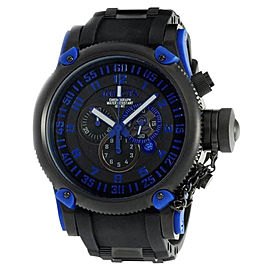 Invicta 0518 Black Dial Chrono Russian Diver Mens Watch