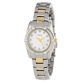 Bulova Caravelle 45L83 Two-Tone Bracelet Silver Dial Womens Watch