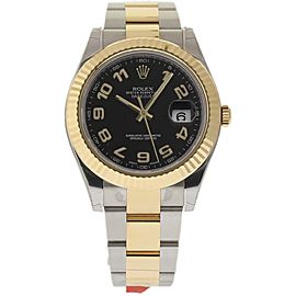 Rolex Datejust II 116333BKAO 18K Yellow Gold & Stainless Steel 41mm Watch