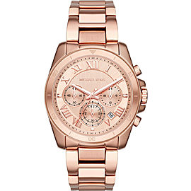 Michael Kors Brecken MK6367 Rose Gold-Tone Stainless Steel Chronograph 40mm Watch