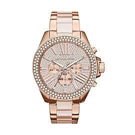 Michael Kors MK6096 Rose Gold Tone Stainless Steel 42mm Womens Watch