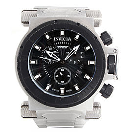 Invicta Coalition Forces 10028 Black Dial Stainless Steel Bracelet 50mm Mens Watch