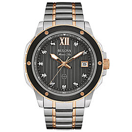 Bulova 98D127 Two Tone Stainless Steel Quartz 47mm Mens Watch