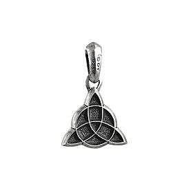 DAVID YURMAN STERLING SILVER 18 mm CELTIC KNOT AMULET ENHANCER 66P NEW BOX