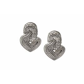 18K White Gold Diamond Earrings