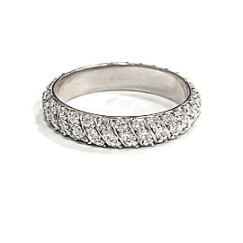 18K White Gold Diamond Ring Size 5.5