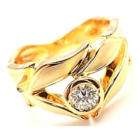 Carrera Y Carrera 18k Mi Princes Greco Roman Diamond Crown Ring