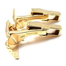 Vintage Tiffany & Co 18k Yellow Gold Cufflinks