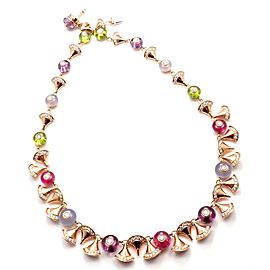 Bvlgari Bulgari Diva Dream Diamond Amethyst Rubellite Peridot Necklace