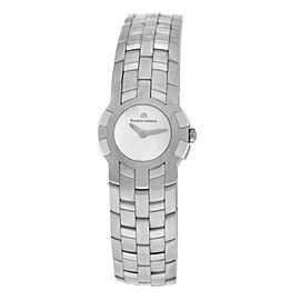 Ladies Maurice Lacroix Milestone IN1013-SS002-191 Steel $1300 Quartz 24MM Watch