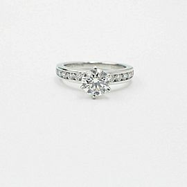 Tiffany & Co Platinum Diamond Engagement Ring Rounds 1.38 ct F VVS2 $29000 Value