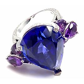 Chopard High Jewelry 18k Gold Diamond Tanzanite Amethyst Ring