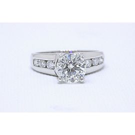 Leo Round Diamond Engagement Ring 2.10 tcw 14k White Gold $25,000 Retail