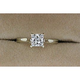 Leo Princess Diamond Engagement Ring 1.00 ct G SI2 14k White Gold $8,600 Retail