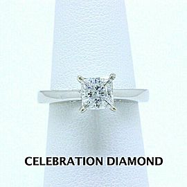 Celebration Diamond Engagement Ring Princess 0.97 ct H SI1 18k White Gold $8,000