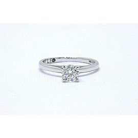 Leo Diamond Engagement Ring Round 0.69 cts G SI2 14k White Gold $6,300 Retail