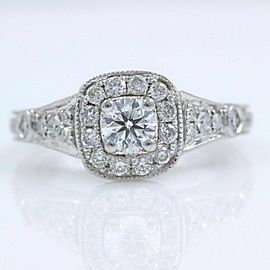 VERA WANG Diamond Engagement Ring Love Collection Round 1.25 tcw 14k White Gold