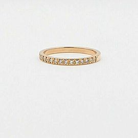 Tiffany & Co Novo 2 MM Diamond Half Circle Band Ring 18k Rose Gold