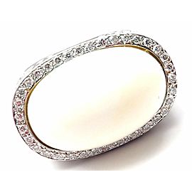 Carrera Y Carrera Aqua 18k White Gold Diamond White Agate Ring