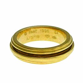 New Piaget Possession 18K Yellow Gold 10 grams Size 54 7 Rotating Ring