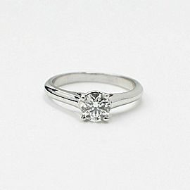 Hearts on Fire Diamond Round 0.446 Carat G VS2 Engagement Ring 14k White Gold