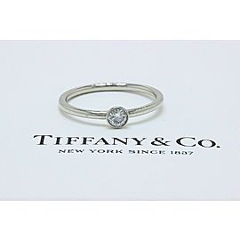 Tiffany & Co Bezet Platinum Diamond Ring $1700 Retail