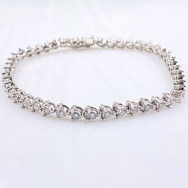 Round Brilliant Diamonds 2.50 ctw Tennis Bracelet 14kt White Gold