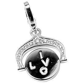 Cartier I Love You Diamond 18k White Gold Gold Charm Pendant