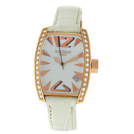 New Locman Panorama 18K Rose Gold Diamond MOP Ladies' Ref. 153 Quartz 28MM Watch