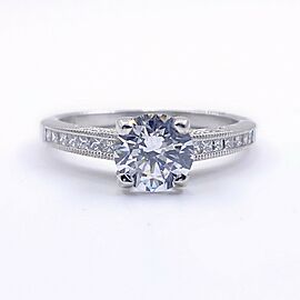 TACORI Sculpted Crescent 18kt White Gold Semi Mount Engagement Ring