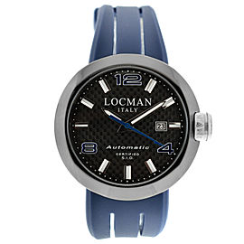 New Locman Change Ref. 425 PVD Steel Carbon Men's Automatic 46MM Watch