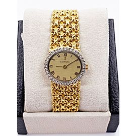 Corum Ladies Diamond Bezel 18K Yellow and White Gold Watch