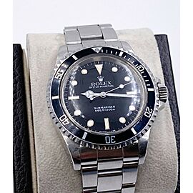 VINTAGE Rolex Submariner 5513 Black Dial Stainless Steel