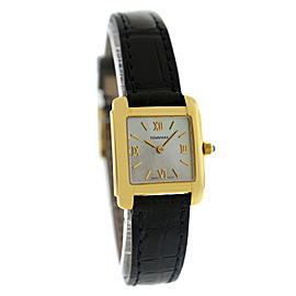 Tourneau Super Oro Quadro CA4029 Ladies 18K Yellow Gold MOP Quartz 21MM Watch