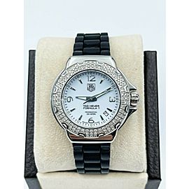 Tag Heuer Ladies Formula One WAC1215 Diamond Bezel Stainless Steel Rubber Strap