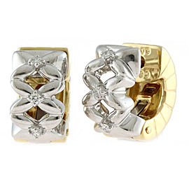 POLA 18K Yellow , white Gold Earring LXKG-700