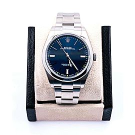 Rolex 114300 Oyster Perpetual Blue Dial Steel Box Papers 2019