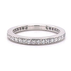 Tiffany & Co Legacy Collection Full Circle Diamond Wedding Band Ring 2 MM Plat