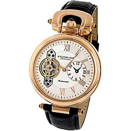 Stuhrling Emperor 12733452 Gold-Tone Stainless Steel & Leather 41mm Watch