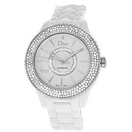 Christian Dior VIII CD1245E5C001 Ladies Ceramic Diamond 39MM Automatic Watch