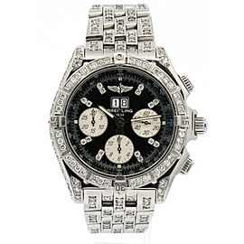 BREITLING Crosswind Big Date Special DIAMOND Chronograph Automatic Watch A44355