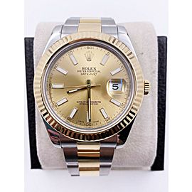 Rolex 116333 Datejust 41 Champagne 18K Yellow Gold