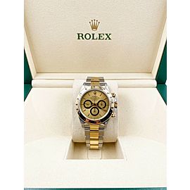 Rolex Daytona 16523 Inverted 6 Champagne Dial 18K Yellow Gold and Steel 1989